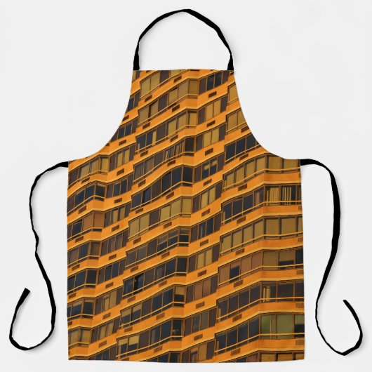 ORANGES BETONGEBÄUDE SCHÜRZE (Vorderseite)