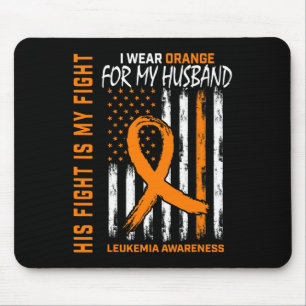 Oranges Bewusstsein für Leukämie-Krebs Ehemann Ame Mousepad