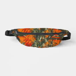 Oranges Blatt-Tarnung  Bauchtasche