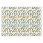 Oranges botanisches Muster Tischdecke (Vorderseite (Horizontal))