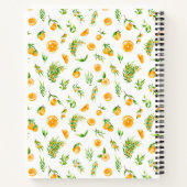 Oranges Citrus Baby Shower Guest Book Notizblock (Rückseite)