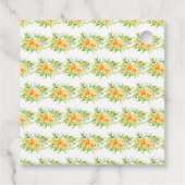 Oranges Citrus Baby Shower Thank You Geschenkanhänger (Rückseite)