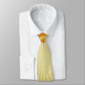 Oranges Design mit Spirale: Krawatte / Schlips (Gebunden)
