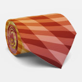 Oranges Design mit Spirale: Krawatte / Schlips (Gerollt)