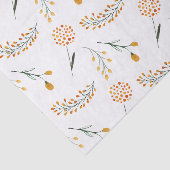 Oranges Florales Seidenpapier (Ausschnitt)