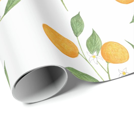 oranges geschenkpapier (Rolleneckpunkt)