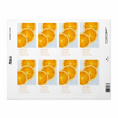 Oranges Gesichtsmaske Etikett (Vorne)