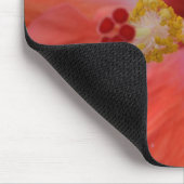 Oranges Hibiskus-Mauspad Mousepad (Ecke)