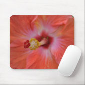 Oranges Hibiskus-Mauspad Mousepad (Mit Mouse)