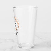 Oranges High-School-Fußballteam Personalisiert Glas (Links)