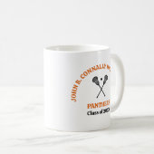 Oranges High School Lacrosse-Team Personalisiert Kaffeetasse (VorderseiteRechts)