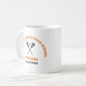 Oranges High School Lacrosse-Team Personalisiert Kaffeetasse (Vorderseite Links)