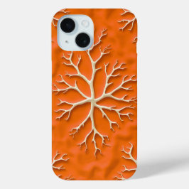 Oranges iPhone-Hülle mit organischem Muster Case-Mate iPhone Hülle