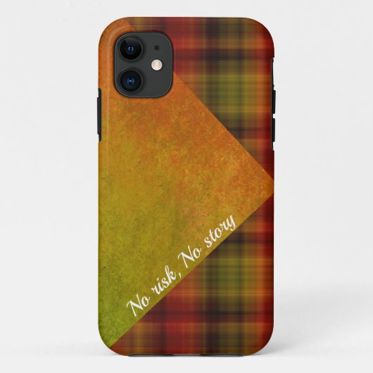 Oranges Karo-Abstrakt-iPhone-Case Case-Mate iPhone Hülle (Rückseite)