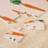 Oranges Karottenmuster Puzzle (Seite)