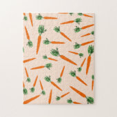 Oranges Karottenmuster Puzzle (Vertikal)