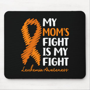 Oranges Leukämie-Bewusstseinsband Mutter Überleben Mousepad