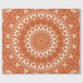 Oranges Mandala. Geschenkpapier (Flach)
