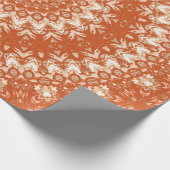 Oranges Mandala. Geschenkpapier (Ecke)