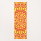 Oranges Mandala-Yoga-Zentrum Warmes Boho-Design  Yogamatte (Vorderseite)