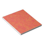 Oranges Marmormuster Notizblock (angewinkelt)