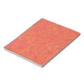Oranges Marmormuster Notizblock (Rotiert)