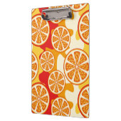 Oranges Muster Klemmbrett (Links)