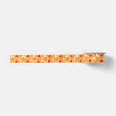 Oranges Muster Satinband (Vorderseite)