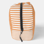 Oranges Muster Schleifenmuster Coquette Kosmetik Waschbeutel (Rechts)