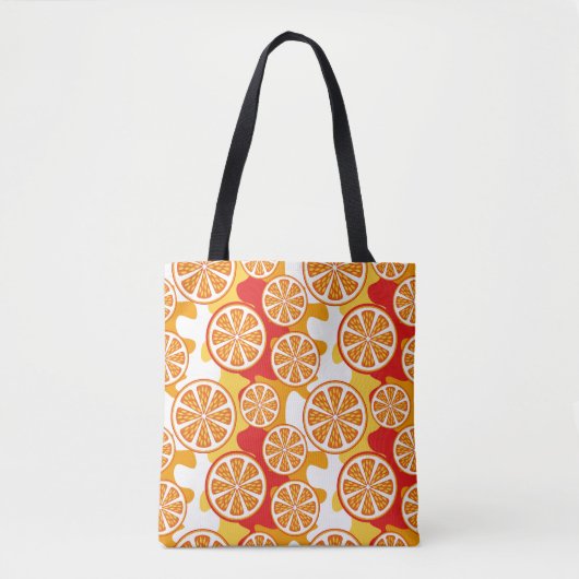 Oranges Muster Tasche (Vorderseite)