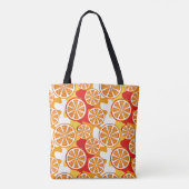 Oranges Muster Tasche (Rückseite)