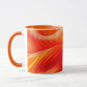 Oranges Muster Tasse (Links)