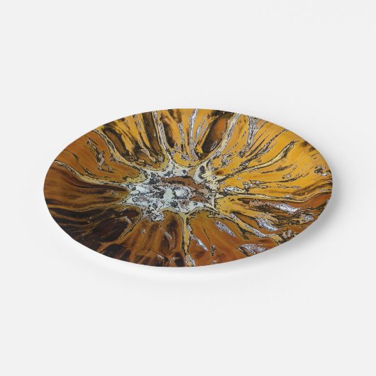 ORANGES OBST PAPPTELLER (Schrägansicht)