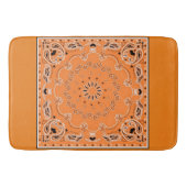 Oranges orientalisches Design Badematte (Vorderseite)