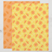 Oranges Scrapbook-Papier
