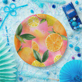 Oranges spring party plates pappteller (Party)