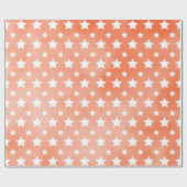 Oranges Stern-Verpackungspapier Geschenkpapier (Flach)