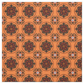 Oranges Suzani-Muster Stoff (Muster)