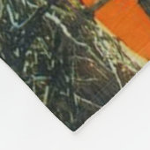 Oranges Tarnmuster Design Fleecedecke (Ecke)