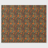 Oranges Tarnmuster Design Geschenkpapier (Flach)