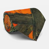 Oranges Tarnmuster Design Krawatte (Gerollt)