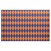 Oranges und blaues Harlekin-Karuomuster Design Stoff (Fat Quarter (45,7 x 55,9 cm))