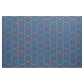 Oranges und blaues Sechseckmuster Stoff (Fat Quarter (45,7 x 55,9 cm))