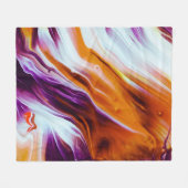 Oranges und Purpurtal Fleecedecke (Vorderseite (Horizontal))