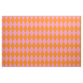 Oranges und rosa Harlekin-Karomuster Stoff (Fat Quarter (45,7 x 55,9 cm))