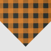 Oranges und schwarzes Gingham-Karomuster Seidenpapier (Ausschnitt)