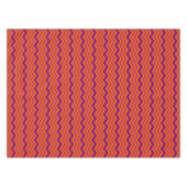 Oranges und violettes Chevron-Musterdesign Tischdecke (Vorderseite (Horizontal))