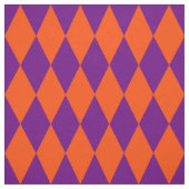 Oranges und violettes Harlekin-Karo-Design Stoff (Muster)