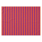 Oranges und violettes Harlekin-Karomuster  Tischdecke (Vorderseite (Horizontal))