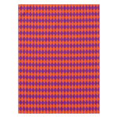 Oranges und violettes Harlekin-Karomuster  Tischdecke (Vorderseite)